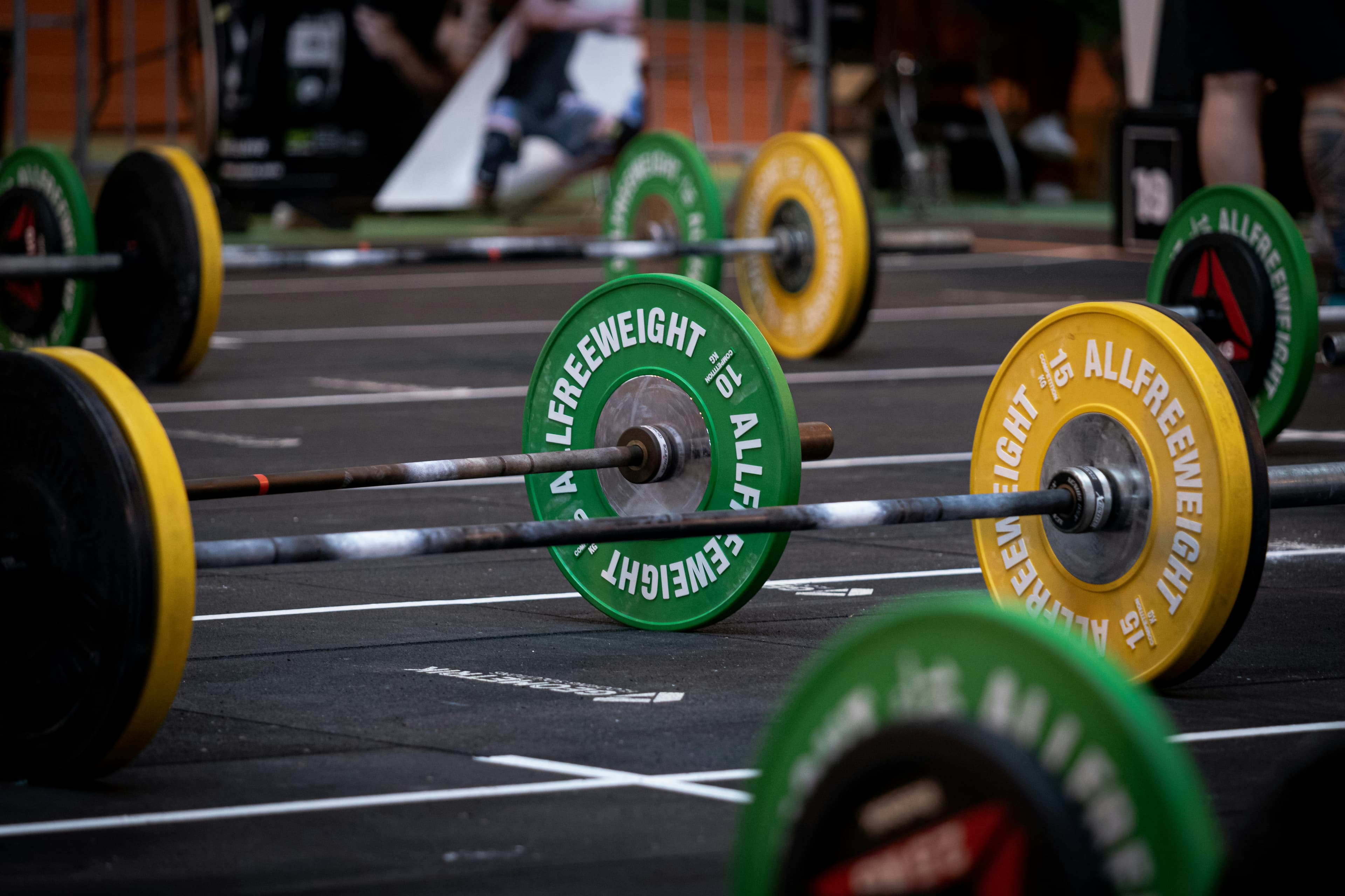 Barbell detail shot